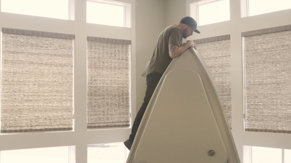  - Drop-stitching combines tens of thousands of finely woven threads connecting two pieces of polyester fabric. Each thread is evenly spaced between the two pieces of fabric, locking the unit into place and creating a sturdy and rock-solid inflatable product.